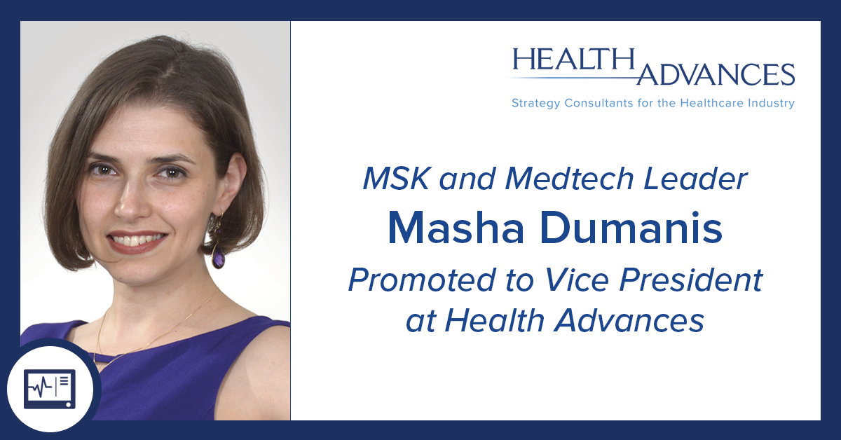 MSK Thought Leader and MedTech Expert, Masha Dumanis, Promoted to Vice President